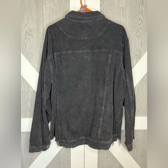 155. NEW POL Black Coduroy Jacket 2X 100% cotton - Picture 4 of 8